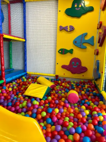 Zona de juego con pelotas